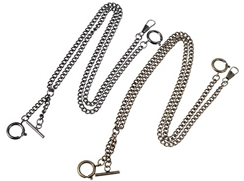 GALPADA 2stücke Metall Taschenuhrketten Lang Clip-taschenuhrketten für Handtaschenketten und Jeansgürtelketten Robust und Langlebig