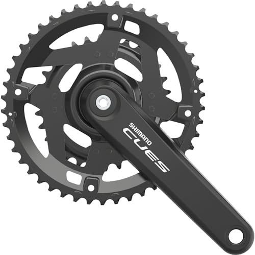Shimano CUES FC-U4010 2x9/10-fach Kurbelgarnitur, Black, 175 mm