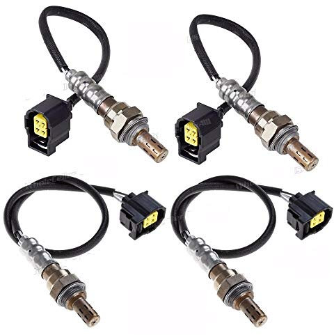 Sauerstoffsensor 4X Set Sauerstoff O2 Sensor 1,2 Bank 1 Bank 2 for 04-01 Kompatibel mit Jeep Grand Cherokee Kompatibel mit V8-4.7L