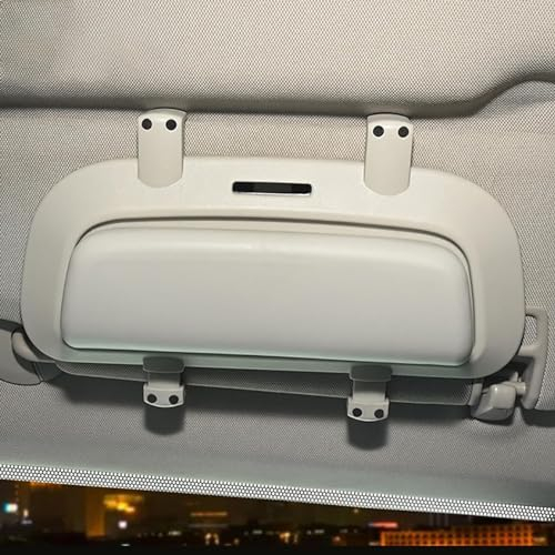 NALSA Auto Brillenhalter Brillenetui Für Hyundai Tucson NX4 2021 2022 2023, Sonnenbrillenhalter Brillenetuis ABS Aufbewahrungsbox Organizer Brillenbox Innenraum Sonnenblende Zubehör,B/Grey