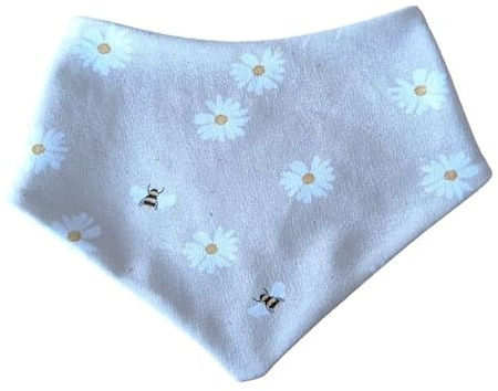 Baby Lätzchen Halstuch Gänseblümchen Bienen Hummeln Mädchen Geschenk Geburt Spucktuch