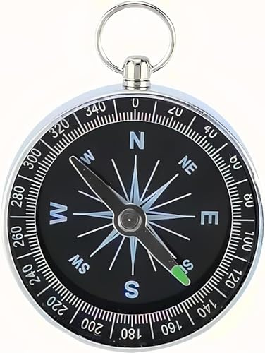 Portable Pocket Compass For Camping Hiking And Riding Flip open Outdoor Survival AID Guide For Boating Orienteering Hiking Scouts And Walking Water prof Slim Ranger Navigation Compass