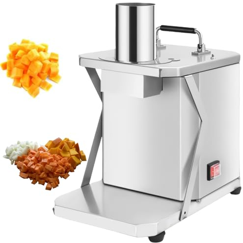 LFfwynog Picadora de Alimentos Profesional de 200 W, Cortador de Verduras para Cebolla, Verduras, rallador de Queso, Cortador de Verduras,8mm