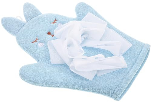 VICASKY Waschhandschuhe Mit Doppelseitigem Scrubbing Design Niedliches Kaninchen- Exfolierende Handfläche Für Sanfte Und Pflege Kleinkindern