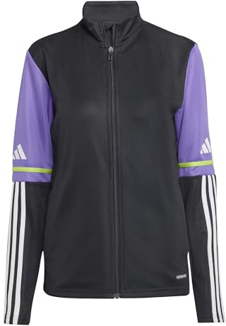 adidas Women's SQUADRA25 TRAINING JACKET, black/purple rush, M