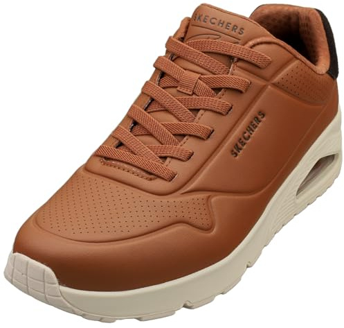 Skechers Uno Harry Kane AirSneaker para Hombre, Marrón Duraleather Brown Suede, 41 EU