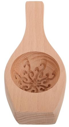PRETYZOOM Set di 3 per Biscotti in Legno Pressa per Dolci al Vapore Fatti A Mano per La Cottura di Forme Decorative per Dolci Cinesi.