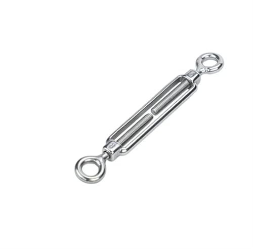 MRVAKDYDI Tendeur de Fil de Fer à Crochet et à œil, Lot de 5 tendeurs à vis en Acier Inoxydable for câble métallique(Oo Type,M4)