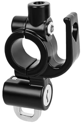 Moto Serrure De Poignée Cadenas Crochet Guidon Moto Anti-Vol Support Pour Casque Et Bagages Installation Facile Sur Guidon 2.2-2.4cm Alliage Résistant Aux Intempéries Pour Motos, Vélos Et Poussettes