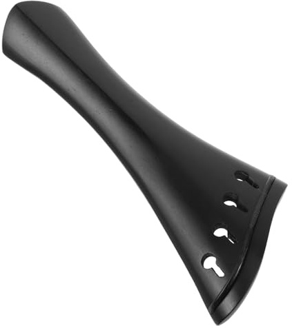 BESTonZON Saitenhalter und Elegantes Aussehen für Violine Schwarzer aus Jujube Holz Fein Verarbeitet mit Schrägem Randdesign für Verbesserten Musikalischen Ausdruck