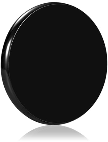 Optisches Glas Kreisel Basis, Doppelt konkav Kristall Spiegel, Durchmesser 100 mm, Dicke 14 mm, glatt, reibungsarm, Erweiterte Rotationszeit(S, Schwarz)