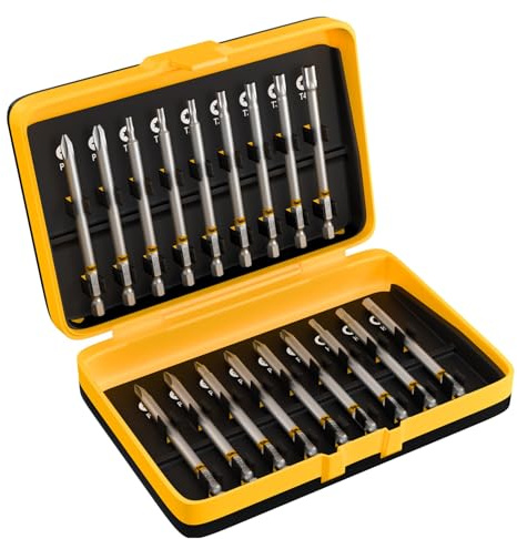 SabreCut 18pcs SCRK90_01 90mm Mixed (PH/PZ/Hex/Tx) Magnetic Impact Bits | Magnetic, phillips, pozidriv, torx, hex impact bits with forged precision tips and heat treated torsion steel