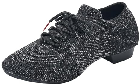 sneakers donna scarpe da ballo donna scarpe da ballo con tacco basso latino jazz balletto moderno balletto sala da ballo, esibizioni suola morbida pelle scarpe comode da ginnastica