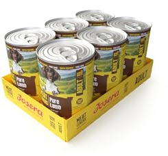 JOSERA Meat Lovers Pure Lamb (6 x 400 g) | Vuxen | Premium våtfoder för vuxna hundar | Extra mycket lammkött (68%) | monoprotein | kornfritt | Hundfoder vått | 6-pack