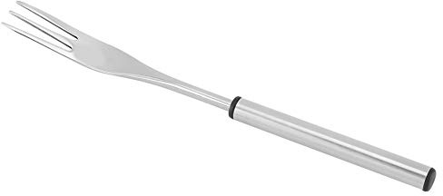 Fdit 6 Tenedores de Acero Inoxidable para Barbacoa, Pinchos para Asar, Largo, Resistente Al óxido, Tenedor para Barbacoa con Diseño Resistente Al Calor para Picnic Aire Libre y