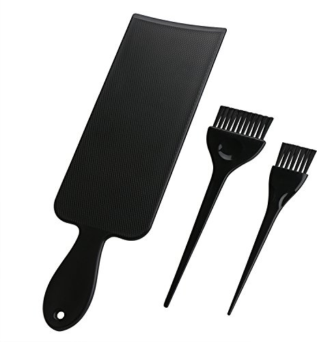 Segbeauty® Negro Resalte el Tablero y Cabello Cepillo de Tinte Set, Salón Peluquero Destacando Paddle & Cepillo para Colorear Cabello - Perfecto para la Pintura del Cabello Balayage