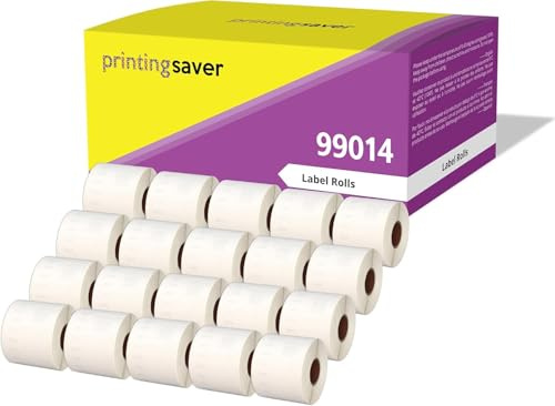 20 kompatibla rullar 99014 S0722430 54 mm x 101 mm adressetiketter för LabelWriter 4XL 450 400 330 320 310 Twin Turbo Duo Seiko SLP 450 430 420 400 220 20 120 100 Pro Plus (220 etiketter per rulle)