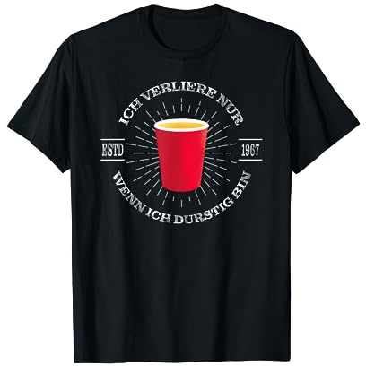 Beerpong Bierpong Spieler Bier Pong Party Trinkspiel T-Shirt