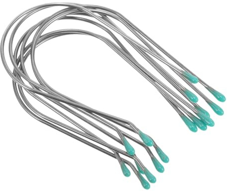 Ipetboom Lot de 8 Clips de Remplacement en Acier Inoxydable 304 Argenté pour Bigoudis Chauffants, Faciles à Utiliser, pour Créer Différentes Coiffures Bouclées