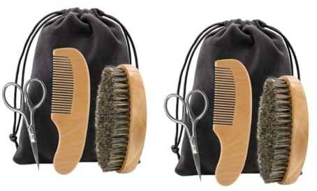 MAGICLULU 2 Sets Bartpflege-werkzeugset Barber Kit Für Die Rasur Styling Wesentliche Bartpflege-accessoires