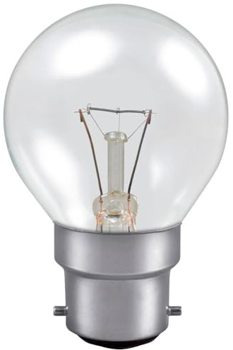 5-Pack 25W Bayonet Cap B22 Golf Ball Traditional Incandescent Light Bulb