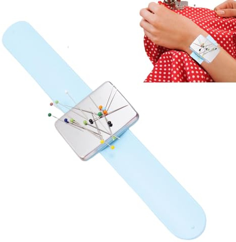 Bracelet Porte-épingle Magnétique | Dragonne À Coussin À Épingles - Coussin À Épingles Magnétique Pour Épingles À Coudre, Pinces À Cheveux Et Tressage Avec Coussin De Poignet, Accessoires De Couture E