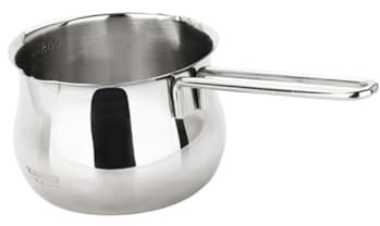 Hoement Schokoladenschmelzpfanne Aus Edelstahl Kochschmelzpfanne Für Butter Käse Karamell Schachschmelztopf Mit Haken Und Umleitungsrinne Heizpfanne Für Gleichmäßiges Erhitzen