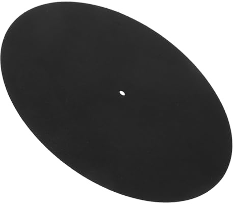 JOINPAYA Plattenspielermatte Aus Wolle Rutschfeste Schallplattenschutzmatte Stoßdämpfende Matte Für Vinyl-plattenspieler Schallplattenschutzkissen Für Phonographen