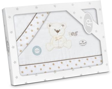 Danielstore Juego de sábanas Cuna Franela 60x120 cm | 3 Piezas, 100% algodón, hipoalergénico | Suave, cálido, fácil Lavado | Invierno, Confort para bebé