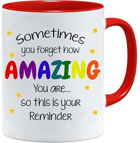 Jungle Mug – Geschenke für Frauen | Lustige Tasse mit Spruch – Geschenk für Freundin Mama Schwester Kollegin – Rote Kaffeetasse für Büro Schule Zuhause