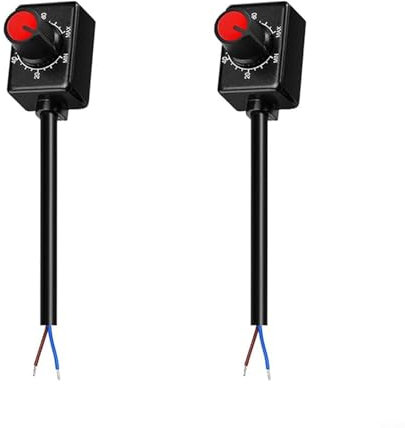 Alanmoship 2 Pack 0-10V Knob Dimmer Switch For LED Lights, Precise Dimming Control, Compatible With Dimmable Drivers & Ballasts, 0-100% Range, Easy Install