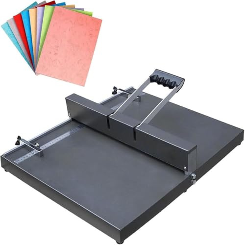 Plieuse manuelle, plieuse de papier haute résistance 350/450 mm, machine de bureau pour cartes papier A3/A4 avec règle de positionnement, profondeur de retrait : 0,8 mm (D350)