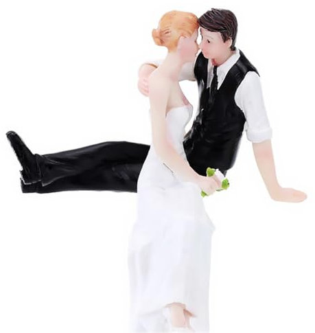 AMSLSIU Artigianato in resina Figurine Candele Atmosfera Per dolce Regali del festival Torte Decorazione Ornamenti di lavorazione Candela nuziale