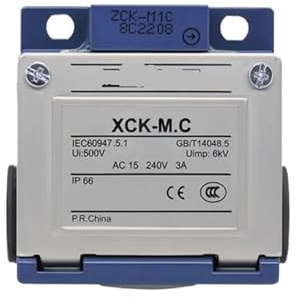 bvwkkynle 1 Interruptor de límite de Recorrido metálico XCK-MC, Cuerpo ZCK-M1C, 1 Apertura, 1 Cierre, reinicio automático, XCK-M181C (ZCK-M1C+D81C)