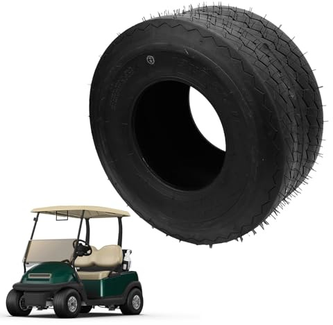 Fockety Pneus de Tondeuse à Gazon, 18x8,5-8 Rubber la Tondeuse à Gazon et Pneus Avant du Tracteur, Pneus de Pneus de Pneu et de Roue à 4 Pneus et Pneus de Pelouse et de Jardin