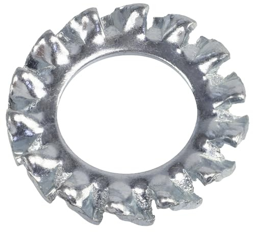 AERZETIX Rondelles éventail M8 à denture externe acier zingué | Lot de 60, Pour vis M8