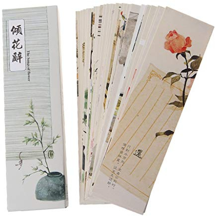 taishan 30pcs kreative chinesische Art Papier Lesezeichen Malkarten Retro schöne Boxed Bookmark Gedenkgeschenke