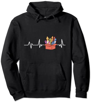Feuerwerk Herzschlag Feuerwerk Geschenk Feuerwerk Pullover Hoodie