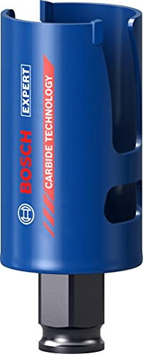 Bosch 1x Scies trépans EXPERT Construction Material (pour Bois résineux, Panneau aggloméré, Ø 38 mm, Professional Accessoire Perceuses/visseuses rotatives)
