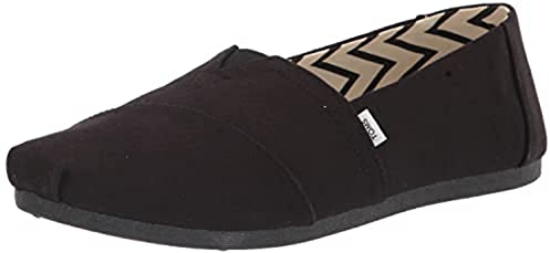 TOMS Espadrilles für Damen, Segeltuch-Loafer, recycelte Baumwolle, flach, 41 EU