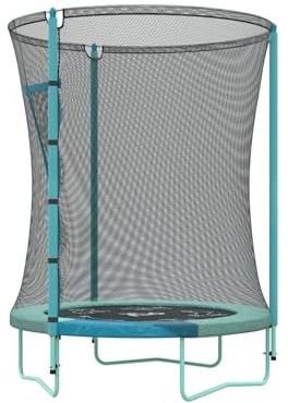 TP Toys 4.5ft Junior Toddler Trampoline With Safety Zip Free Door. Safe Trampoline for Toddlers & Children Fun Indoor and Outdoor Round Bouncer Rebounder. Outdoor Play Equipment. Small Mini Trampoline