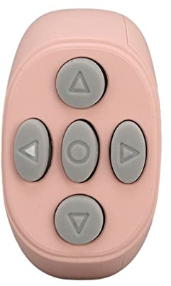 Télécommande Bluetooth TikTok Remote Control APP Page Turner pour iOS 15.0 pour Téléphone Portable Android 8.0, Smart Clicker, Rechargeable(Rose)