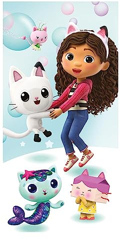 Jerry Fabrics Gabby's Dollhouse - Toalla de playa (70 x 140 cm)