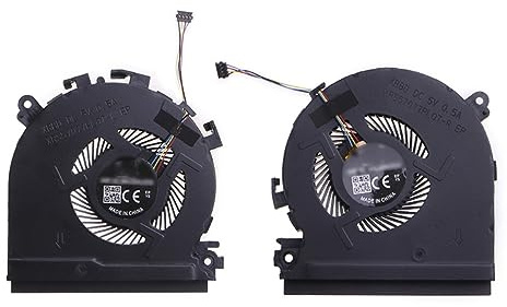 Hesupy Replacement CPU & GPU Cooling Fan for HP Spectre X360 15-CH Series, L17605-001 L17606-001, 5V 4-Pin, Laptop Cooling Fan