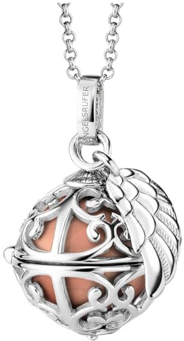 Engelsrufer Damen Anhänger für Halskette mit Flügel aus Sterling Silber mit austauschbarer Klangkugel, nickelfrei