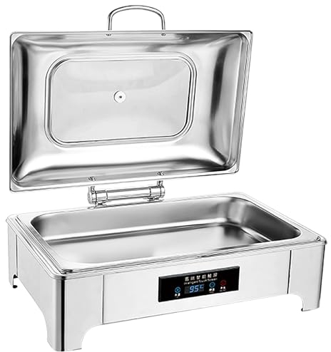 VFDZ 9L Scaldavivande Elettrico, Professionale Scaldavivande per Buffet, Scaldavivande in Acciaio Inox con Controllo della Temperatura Touch, capacità Commerciale(Size:1/1)