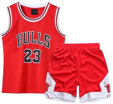 Qkydky Ensemble Basket Enfant, Maillot Basket Enfant,Tenue Basket Enfant | Ensemble de Basket Enfant 3-14 Ans, Débardeur et Short Sport | Tissu Séchage Rapide Respirant, Tenue d'Entraînement Sportif