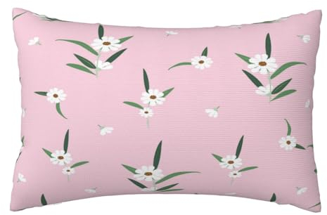 Kissenbezug 50x70 cm 2er Set Herbst Deko Kissen Rosa, Blume Kissenbezug, Rechteckig Kissenbezüge, Weicher Sofakissen, Kissenhülle Herbst, Zier Kissen Aesthetic, Couch Deko Schlafzimme Gifts, J591