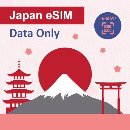 Japan Data NUR eSIM-Karte 30 Tage |3 GB 5G LTE High-Speed-Internetdaten|Reise-eSIM-Karte|Zwei lokale japanische Anbieter, Softbank und KDDI|Prepaid-eSIM-Karte|KEINE Telefonnummer|短期帰国・短期来日最適・安心日本語サポート