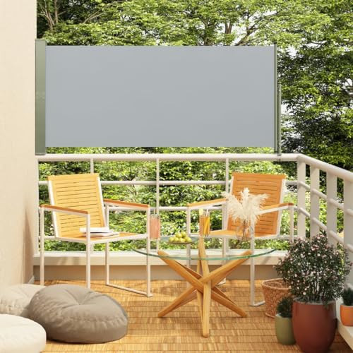 Home Outdoor OthersPatio Seitenmarkise, einziehbar, 160 x 300 cm, Grau